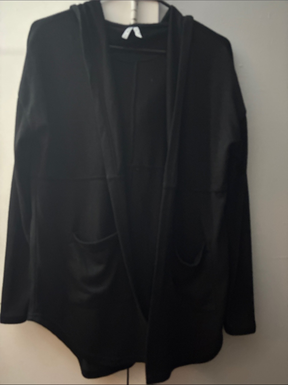 Mudd Black Open-Front Hooded Blazer
